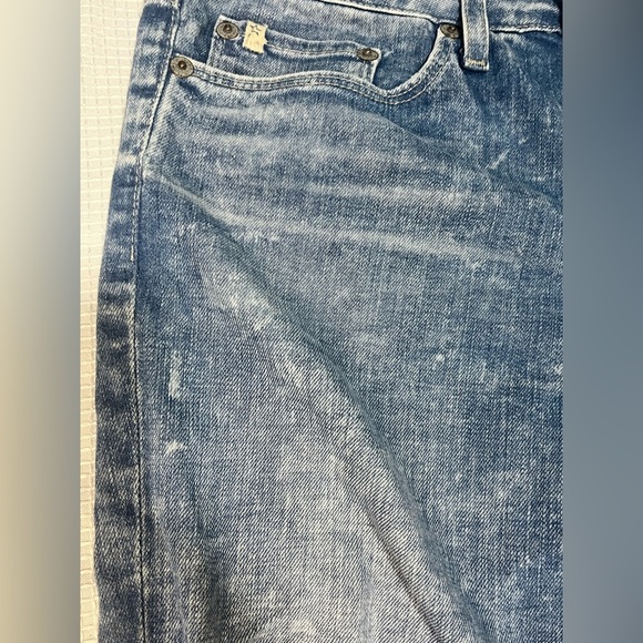 Big Star 1974 Alex Skinny Distressed Blue Denim Jeans Size 29 - Picture 8 of 14